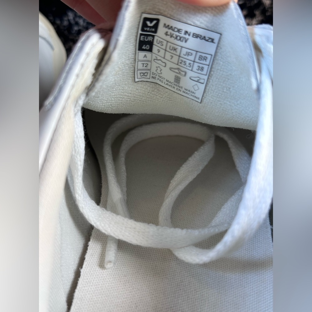 New Veja Esplar Sneaker in Extra White & Clay mens womens skater platform EU 40 - Picture 9 of 10